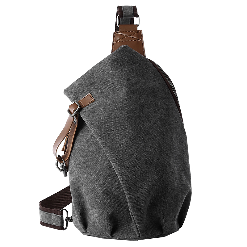 Canvas Backpack Casual - MTE ELAN Retro canvas slingbag met