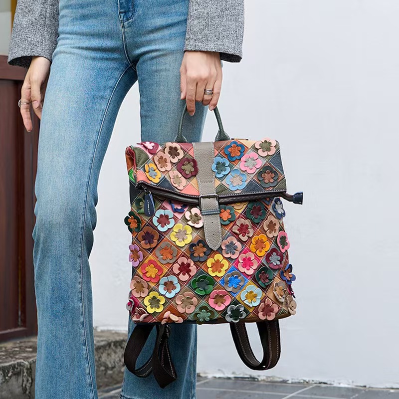 Vintage dames lederen rugzak b - Fashion Backpack Women recensie en prijs