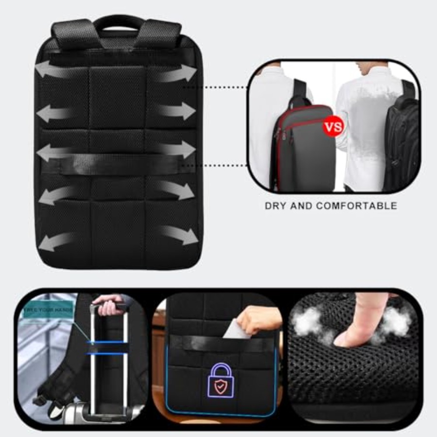 Slanke en uitbreidbare 15 15,6 - Laptop Backpack 15.6 recensie en prijs