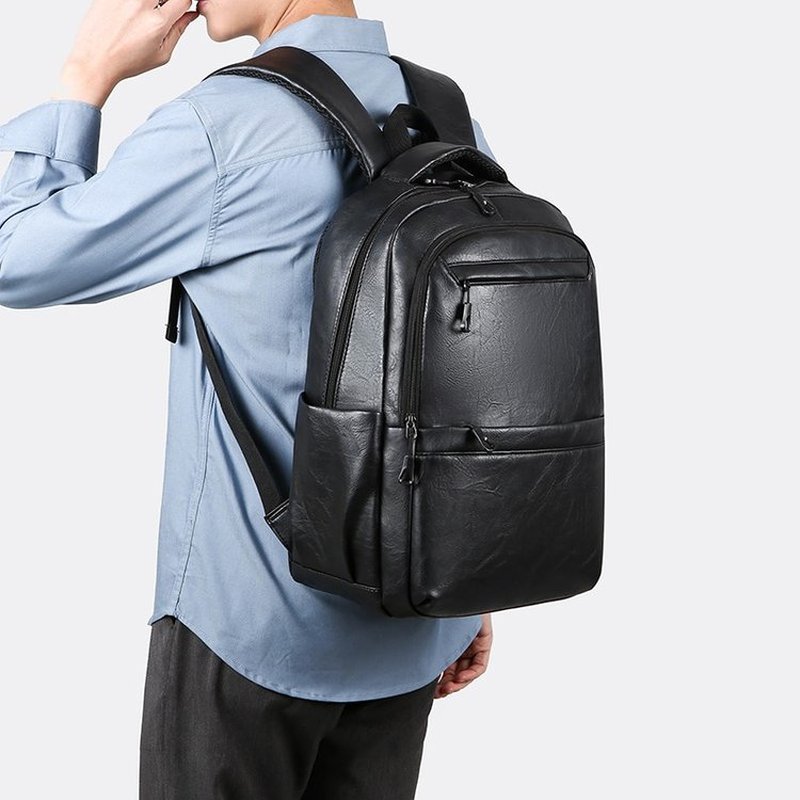 Premium leren zakelijke rugzak - Laptop Backpack 15.6 recensie en prijs